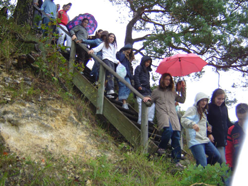 élèves 4°A carrière de Chauffour