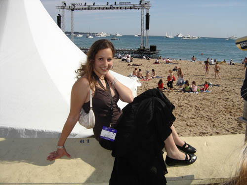 Gaelle sur la plage
